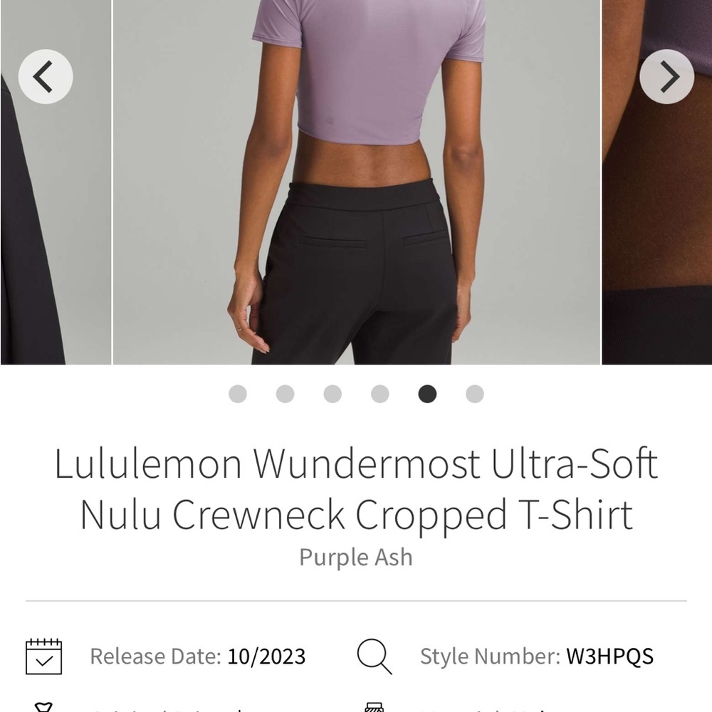 lululemon crewneck tshirt sz L NWT